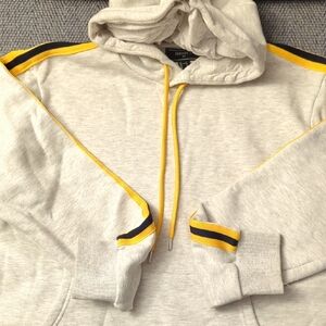 Forever 21 Light Gray and Yellow Men's Sweater